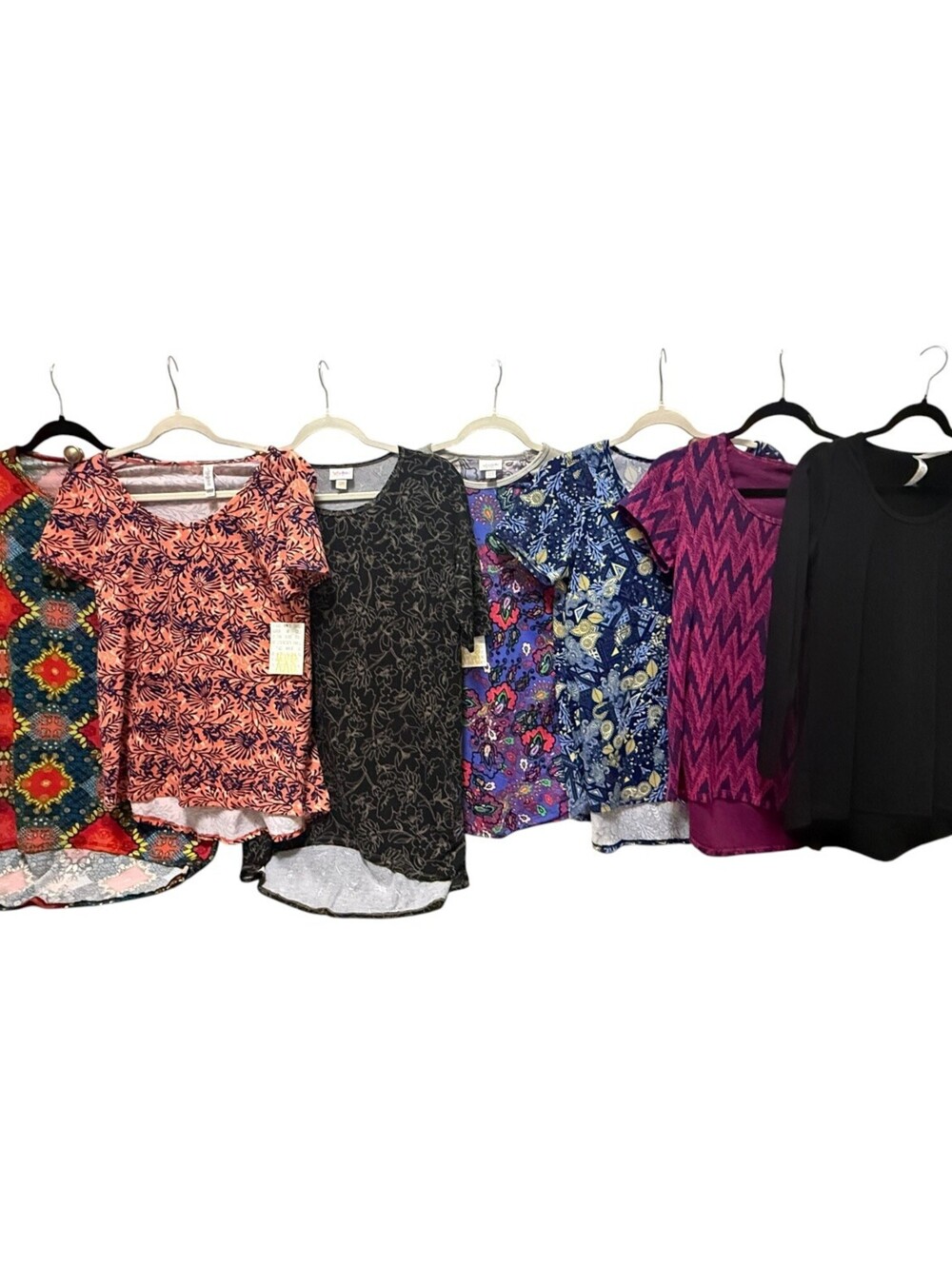 7pc Lot Women's XXS Tops Shirts NWT Lularoe Athletic Apparel Tshirt